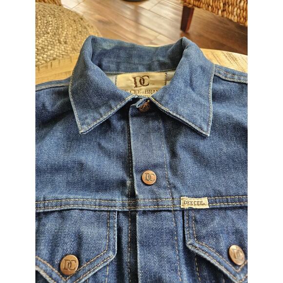Dee Cee Brand Vintage Denim Jacket Western Mens 36 Tall Washington Mfg - Picture 4 of 13